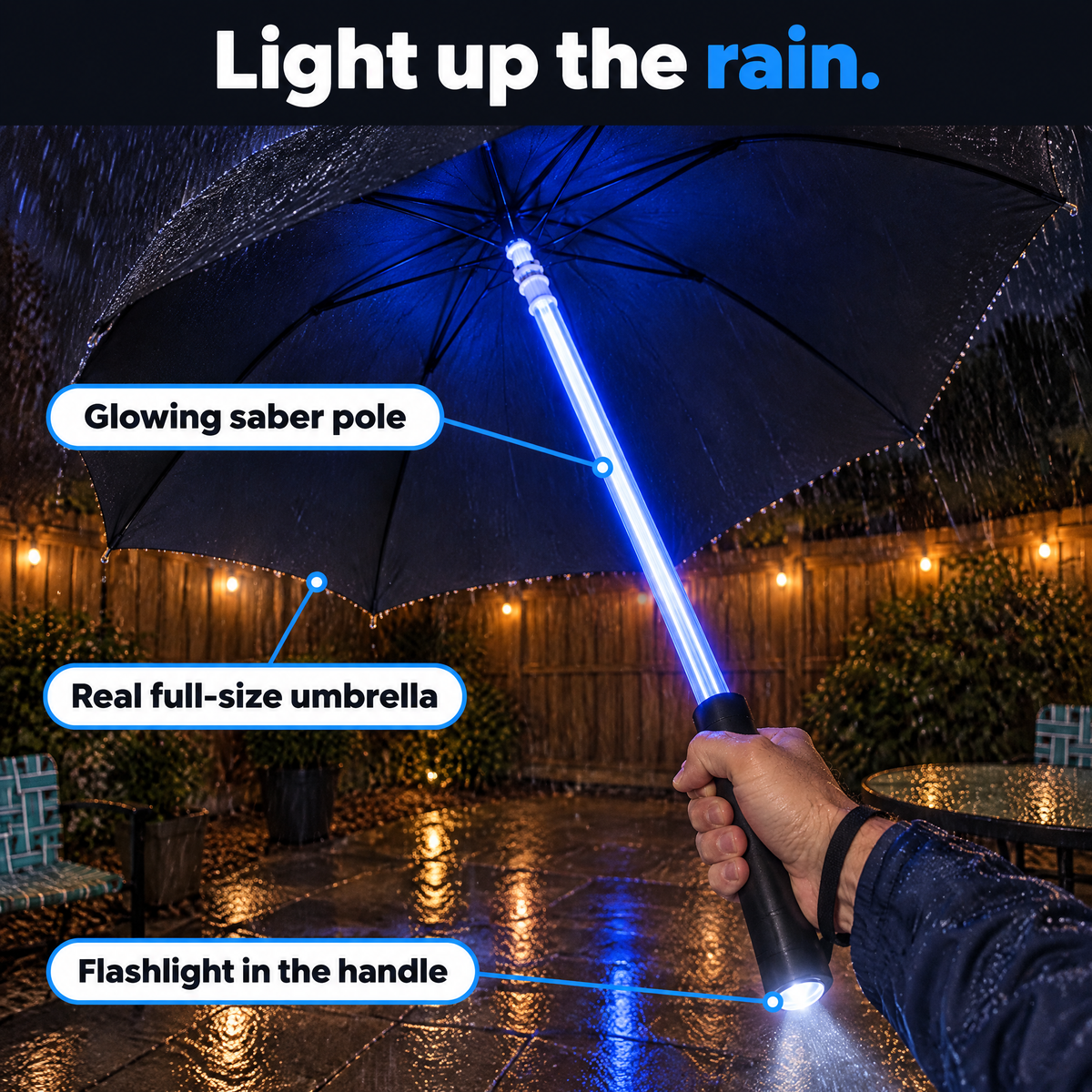 Vervate glowing saber umbrella